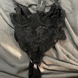Fashion Nova black lace teddy (lingerie)